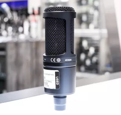 Store Special Product - Audio-Technica - AT2020 Cardioid Condenser Microphone - Black